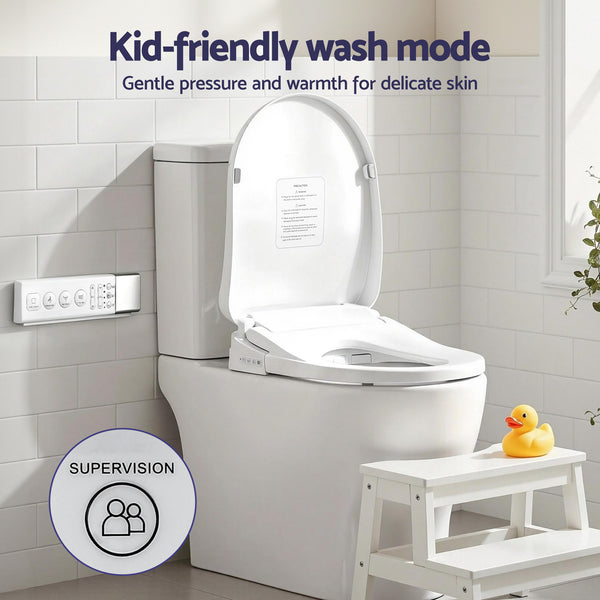 Cefito Smart Electric Bidet Toilet Seat Wireless Remote Heated Dryer Auto Wash Awezingly