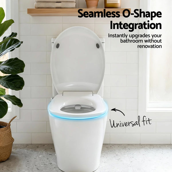 Cefito Non Electric Bidet Toilet Seat O-Shape Dual Nozzle Soft Close WaterMark DIY Awezingly