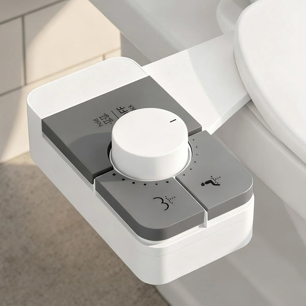 Cefito Non-Electric Ultra-Slim Bidet Attachment Detachable Bidet with Dual Nozzle Frontal & Rear Wash Adjustable Water Pressure Cold Water Toilet Bide Awezingly