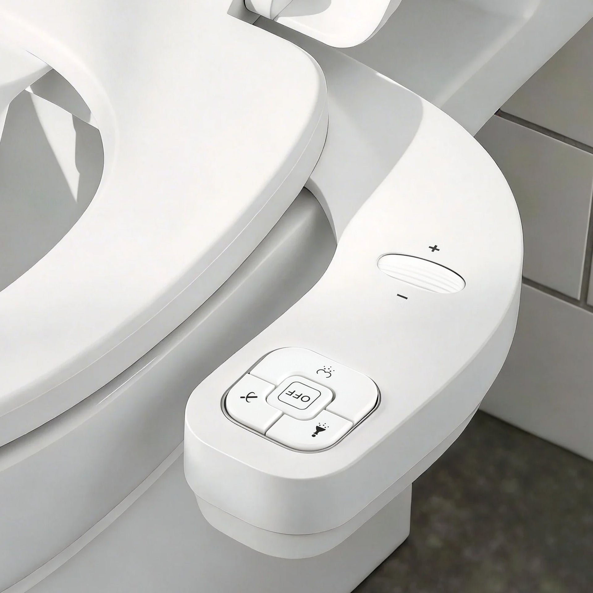 Cefito Ultra-Slim Bidet Attachment Detachable Bidet with Self-Cleaning Dual Nozzle Non-Electric Adjustable Water Pressure, Cold Water Toilet Bide Awezingly