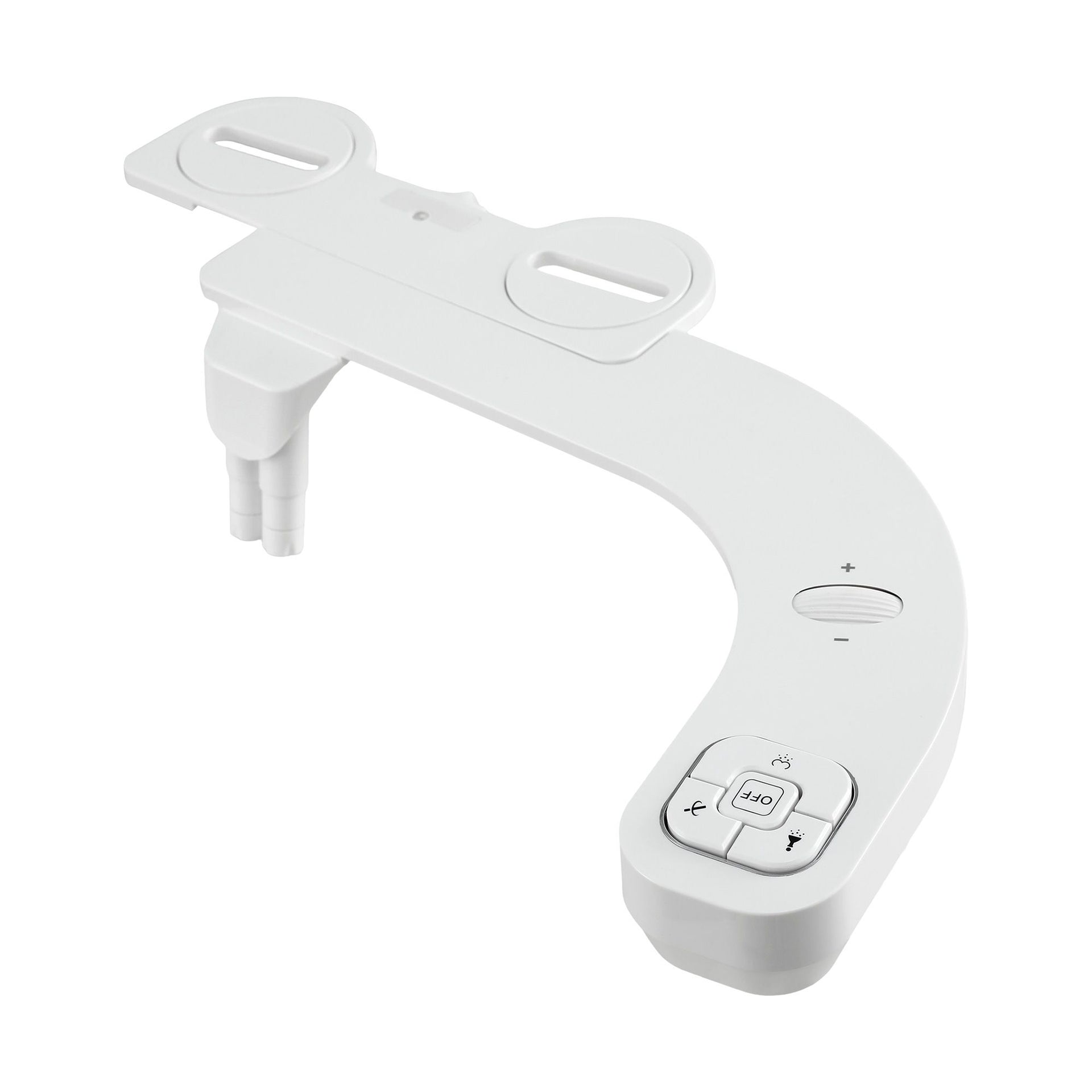 Cefito Ultra-Slim Bidet Attachment Detachable Bidet with Self-Cleaning Dual Nozzle Non-Electric Adjustable Water Pressure, Cold Water Toilet Bide Awezingly