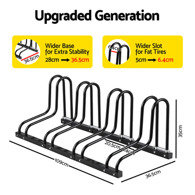 Weisshorn 4 Bike Floor Stand Rack Fits 20