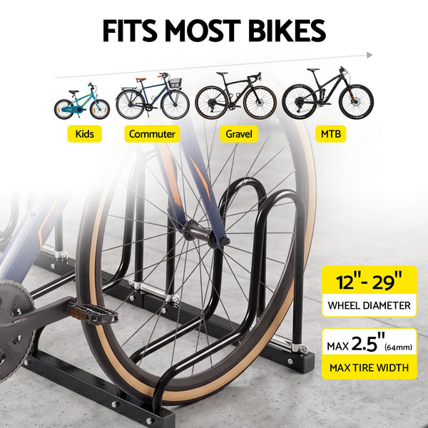 Weisshorn 4 Bike Floor Stand Rack Fits 20