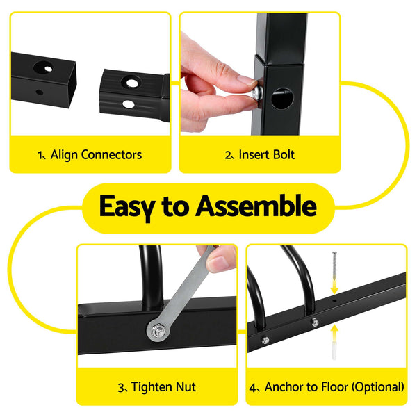 Weisshorn 6 Bike Floor Stand Rack Fits 20