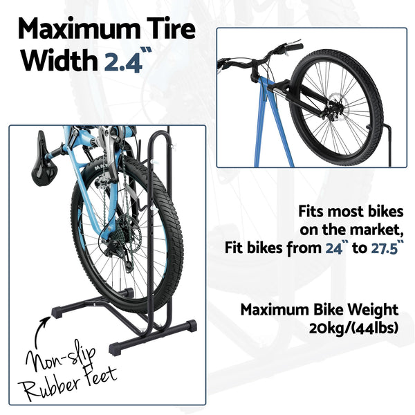 Weisshorn 4-in-1 Bike Parking Stand Vertical Floor Storage Rack for 24