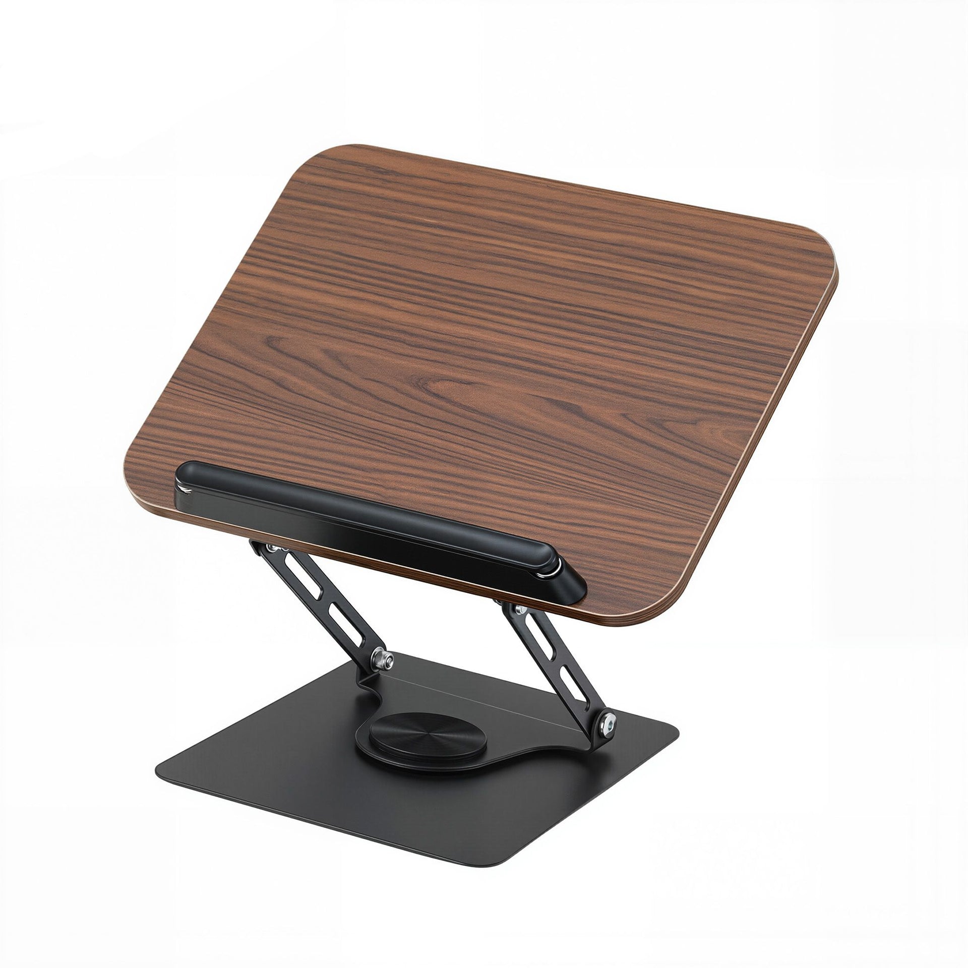 Artiss Book Stand Adjustable Book Holder Foldable Reading Rest Rack with 360 Degree Rotating Base and Page Clip Awezingly