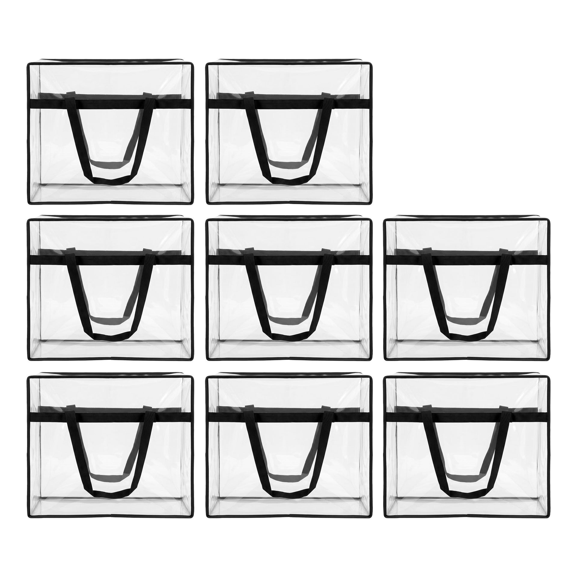 Artiss Blanket Storage Bags 8Pcs 40L PVC Box Clothes Doona Moving Organiser Awezingly