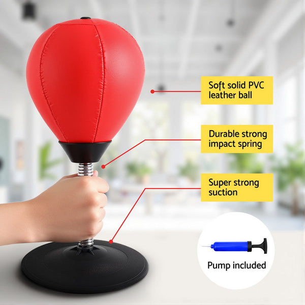 Everfit Desktop Punching Boxing Bag Stand Set with Pump Swivel Speed Balls Awezingly