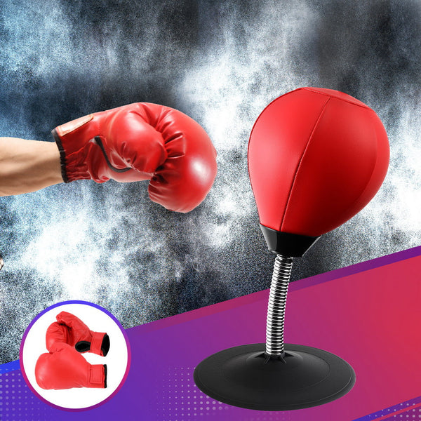 Everfit Desktop Punching Boxing Bag Stand Set with Pump Swivel Speed Balls Awezingly