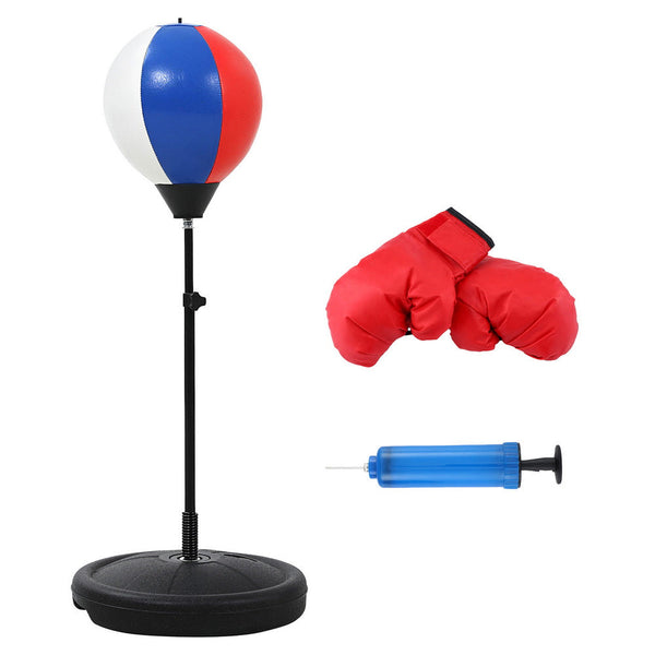 Everfit Kids Punching Bag Stand Set Adjustable 76-112cm with Gloves & Pump Awezingly