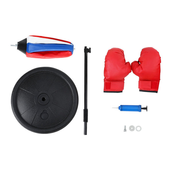 Everfit Kids Punching Bag Stand Set Adjustable 76-112cm with Gloves & Pump Awezingly