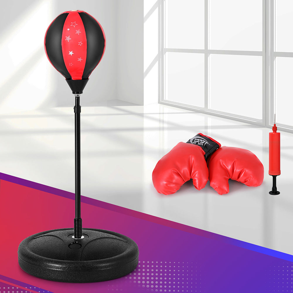 Everfit Boxing Bag Stand Set Punching Bag Gloves with Pump Height Adjustable Everfit