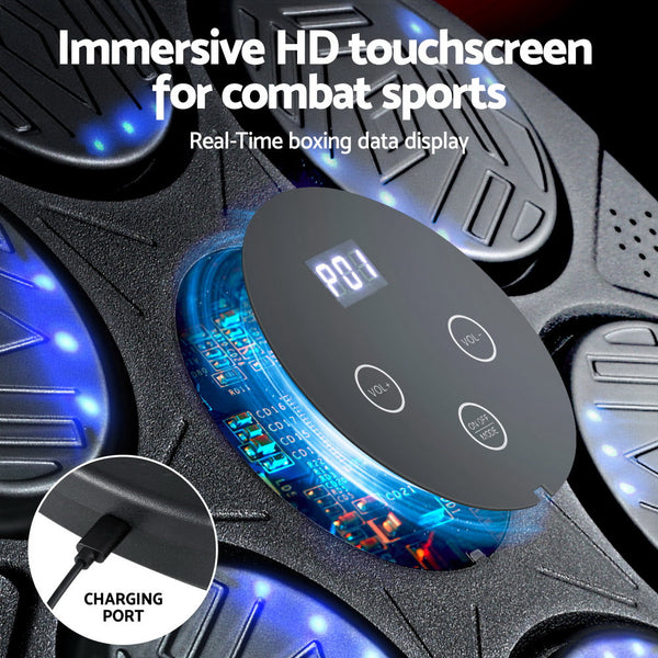 Everfit Music Boxing Machine Bluetooth Wall-Mounted Punch Target with LED Display & Gloves Awezingly