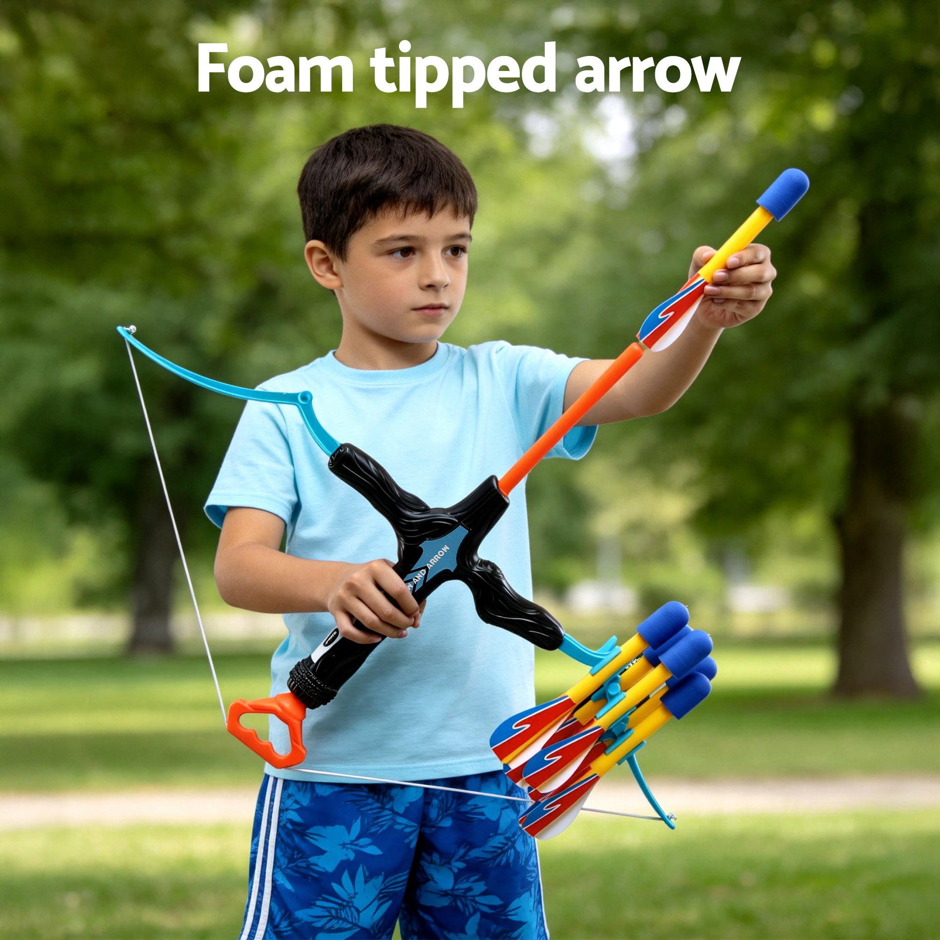Keezi Kids Bow and Arrow Set Outdoor Sport Game Archery Toys 6 Arrows Children Gifts Awezingly