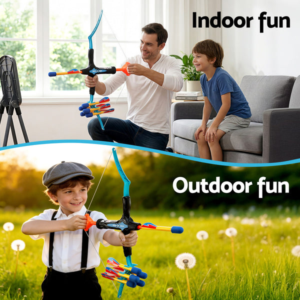 Keezi Kids Bow and Arrow Set Outdoor Sport Game Archery Toys 6 Arrows Children Gifts Awezingly