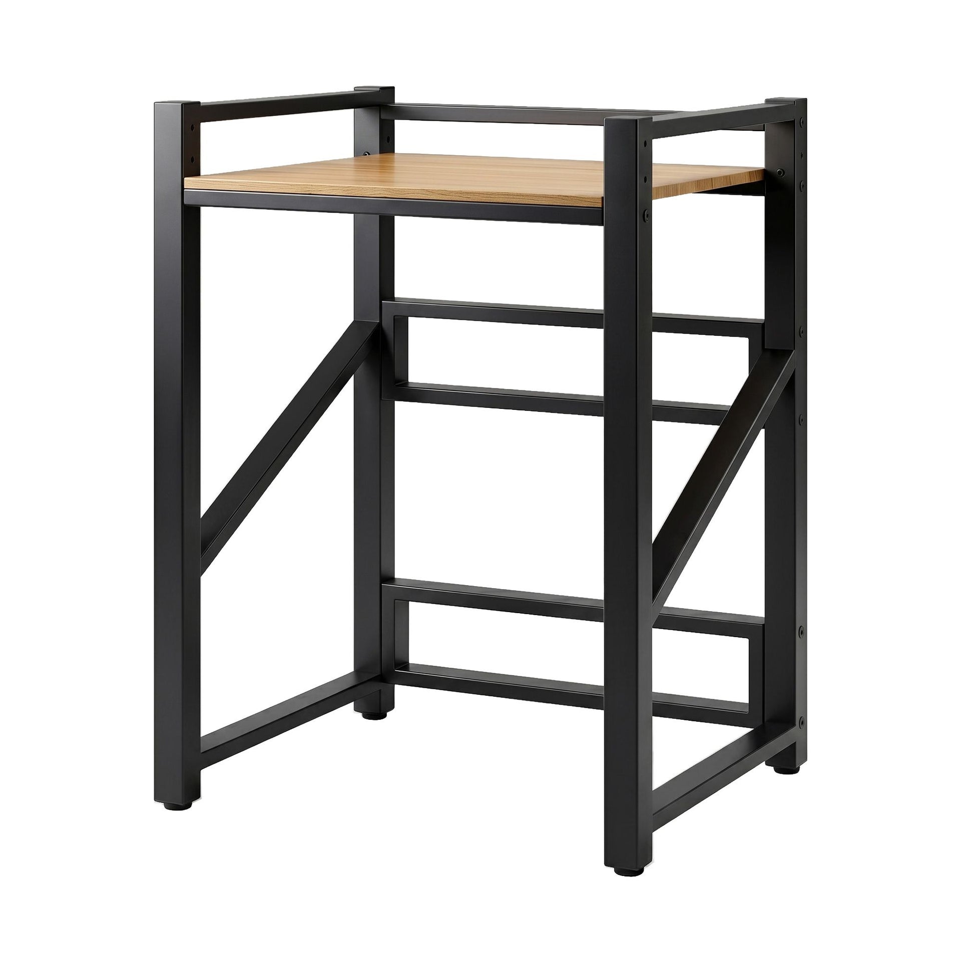 Artiss Over Washing Machine Rack Laundry Shelf Space Saver 75cm Black Artiss
