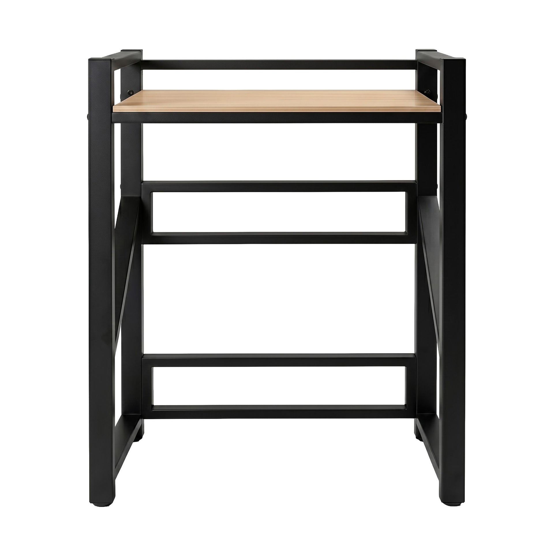 Artiss Over Washing Machine Rack Laundry Shelf Space Saver 75cm Black Artiss