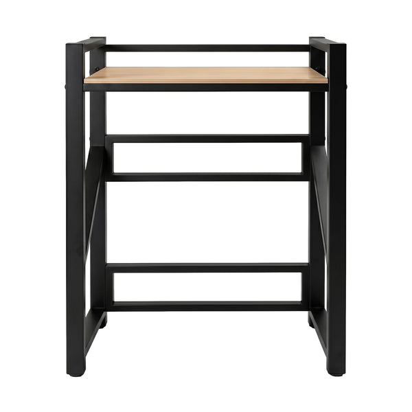 Artiss Over Washing Machine Rack Laundry Shelf Space Saver 75cm Black Artiss