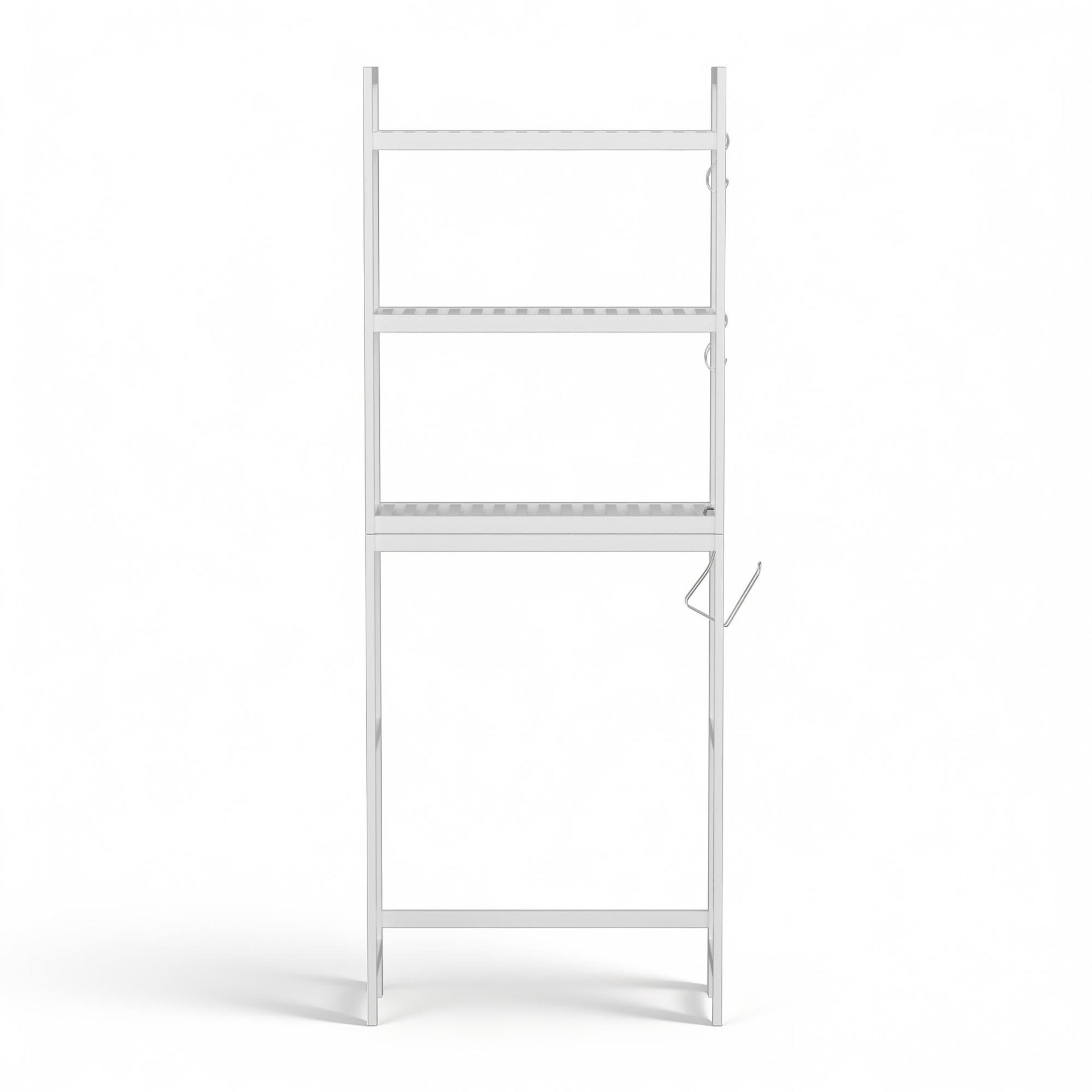 Artiss Over Toilet Storage Bathroom Rack Space Saving 3 Tier Organiser White