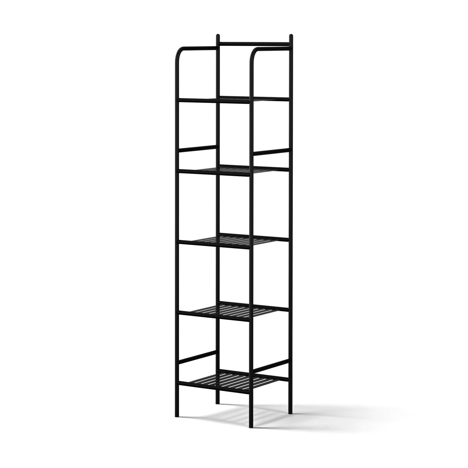 Artiss 2X Floor Standing Corner Shower Caddy 5 Tier Bathroom Organizer Black Awezingly