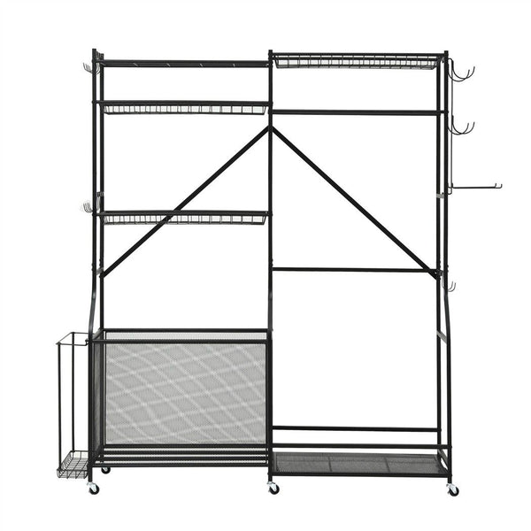 Everfit Sports Equipment Organizer Rack Multi Garage Storage for Golf Bag 174cm Awezingly