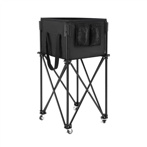 Everfit Foldable Tennis Hopper Stand with Wheels Holds Up to 150 Balls Awezingly