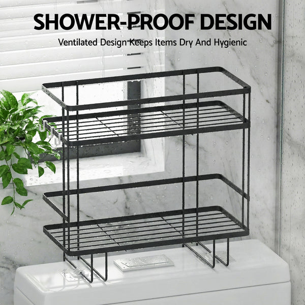 Artiss Over Toilet Storage Rack Bathroom Shelf Organizer 2 Tier Artiss