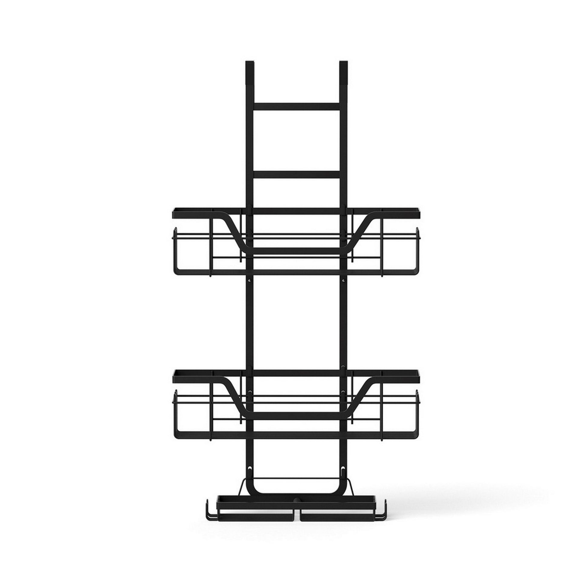 Artiss 2X 3 Tier Over The Door Shower Caddy Hanging Bathroom Storage Organizer Awezingly