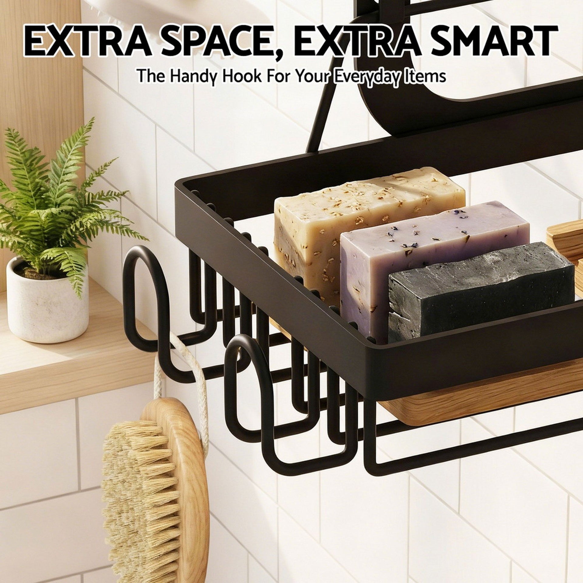 Artiss 2X 3 Tier Over The Door Shower Caddy Hanging Bathroom Storage Organizer Awezingly