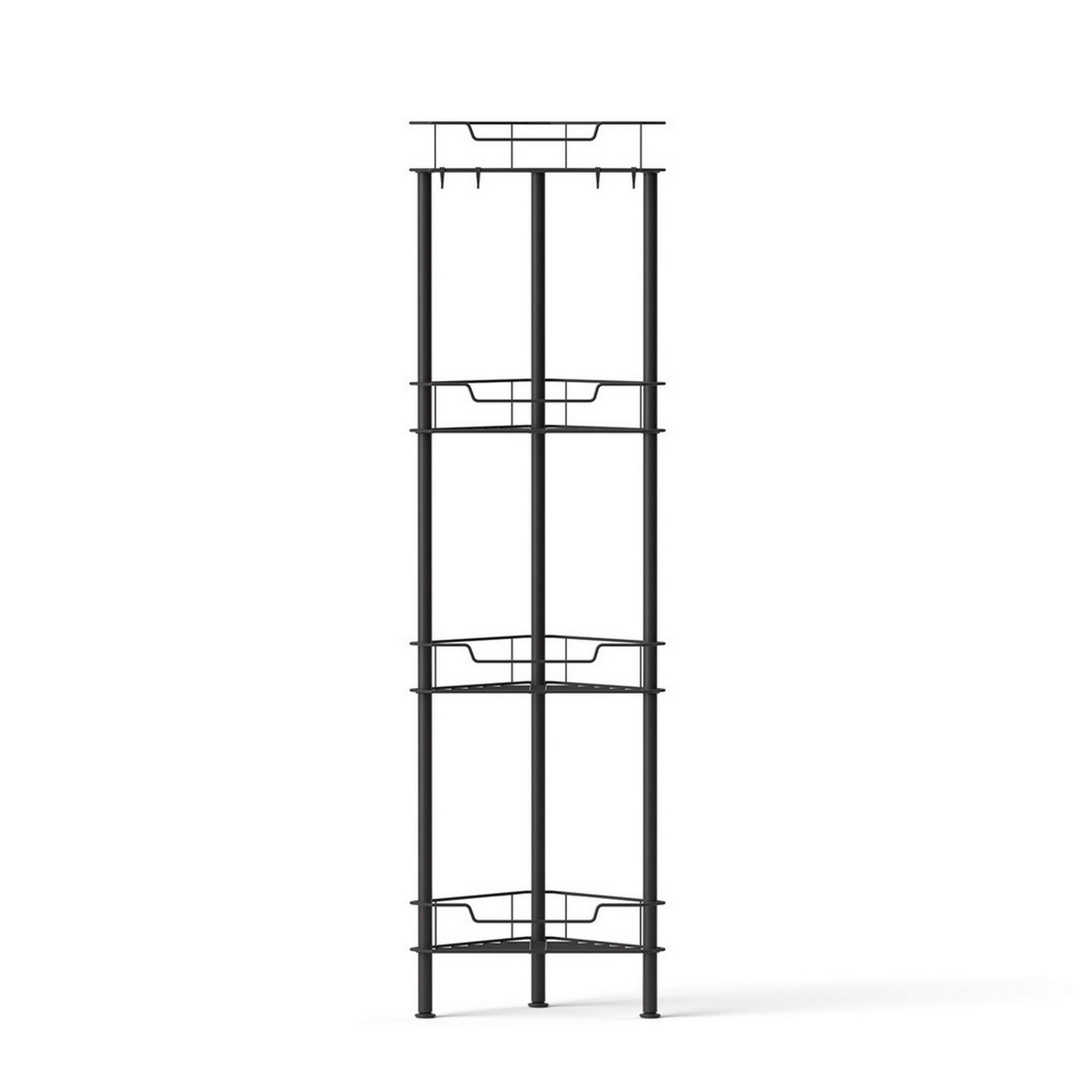 Artiss 2x Floor Standing Shower Caddy 4 Tier Rustproof Bathroom Storage Awezingly