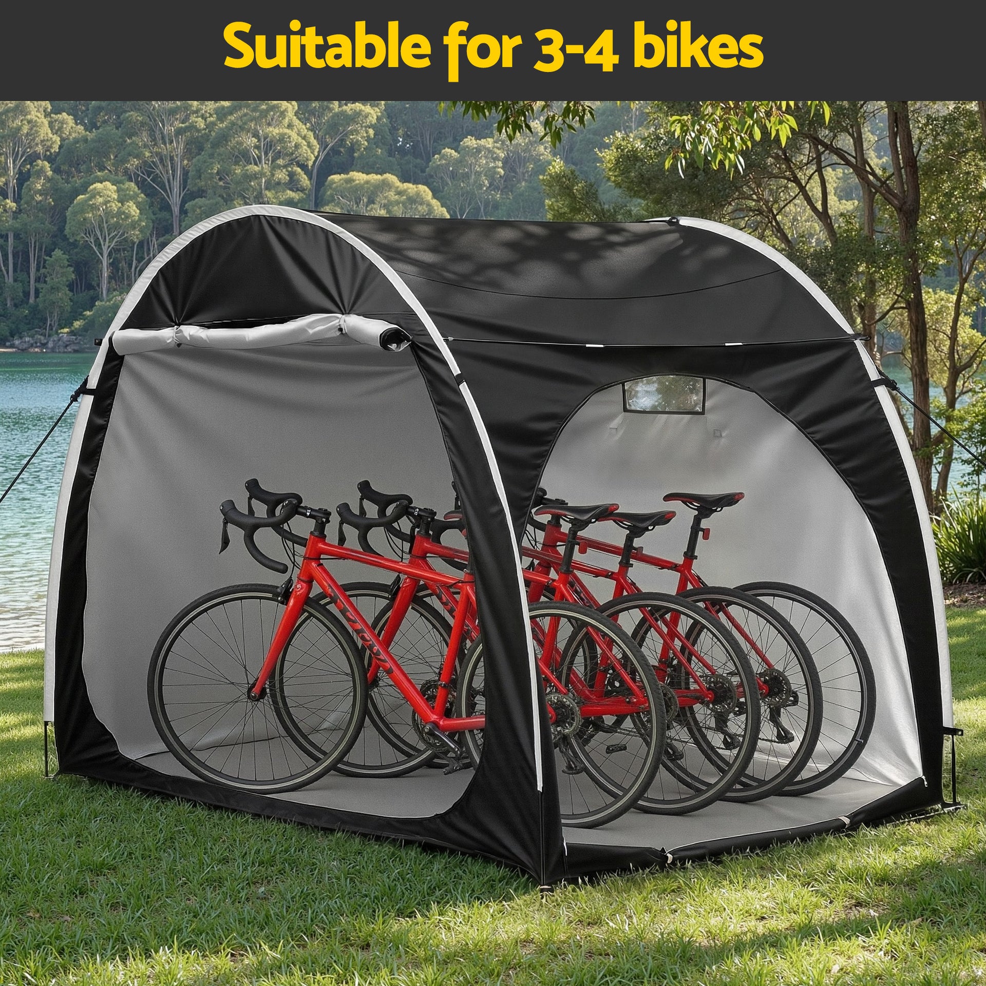 Giantz Bike Storage Tent Outdoor Waterproof UV Resistant Shelter w/ Ventilation Awezingly