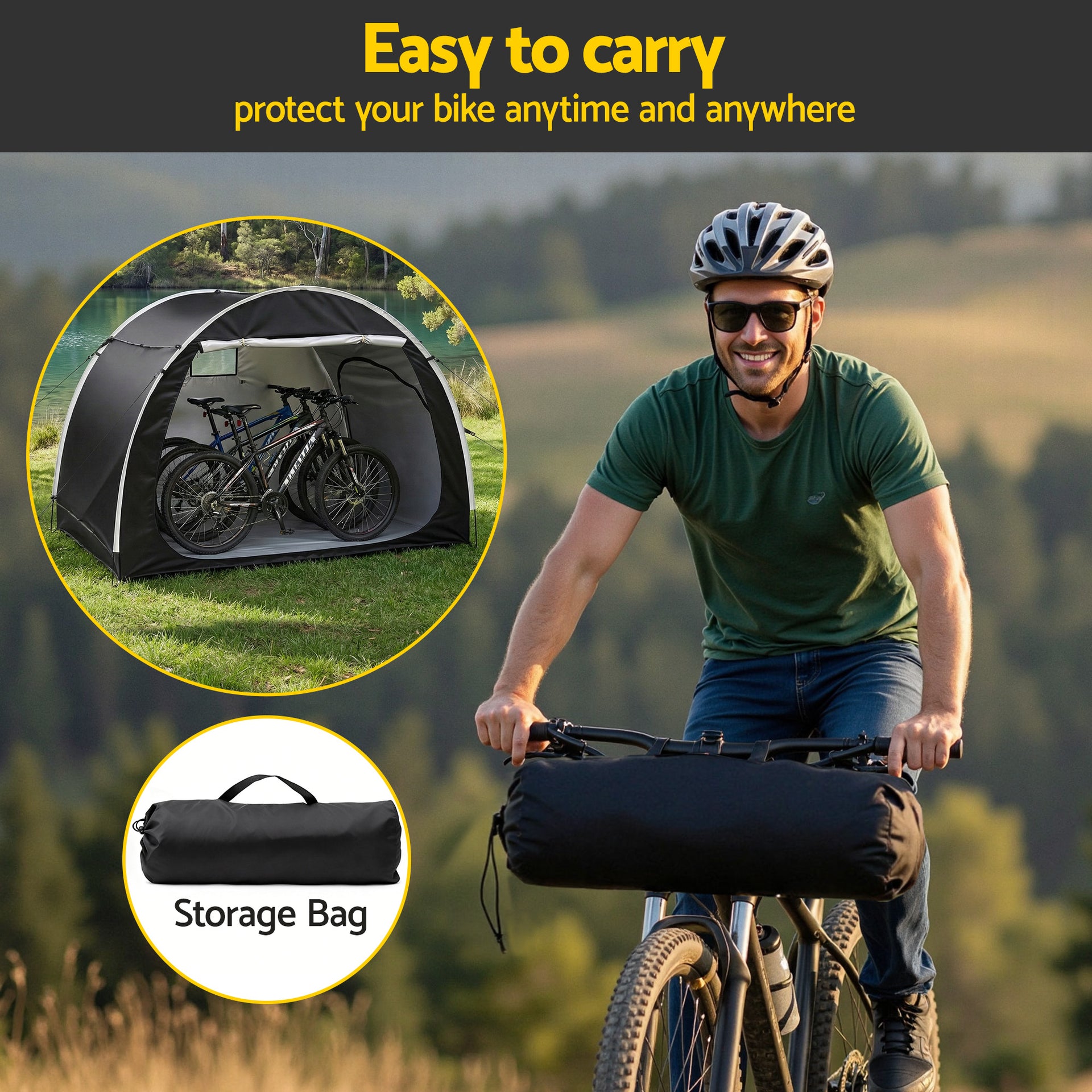 Giantz Bike Storage Tent Outdoor Waterproof UV Resistant Shelter w/ Ventilation Awezingly