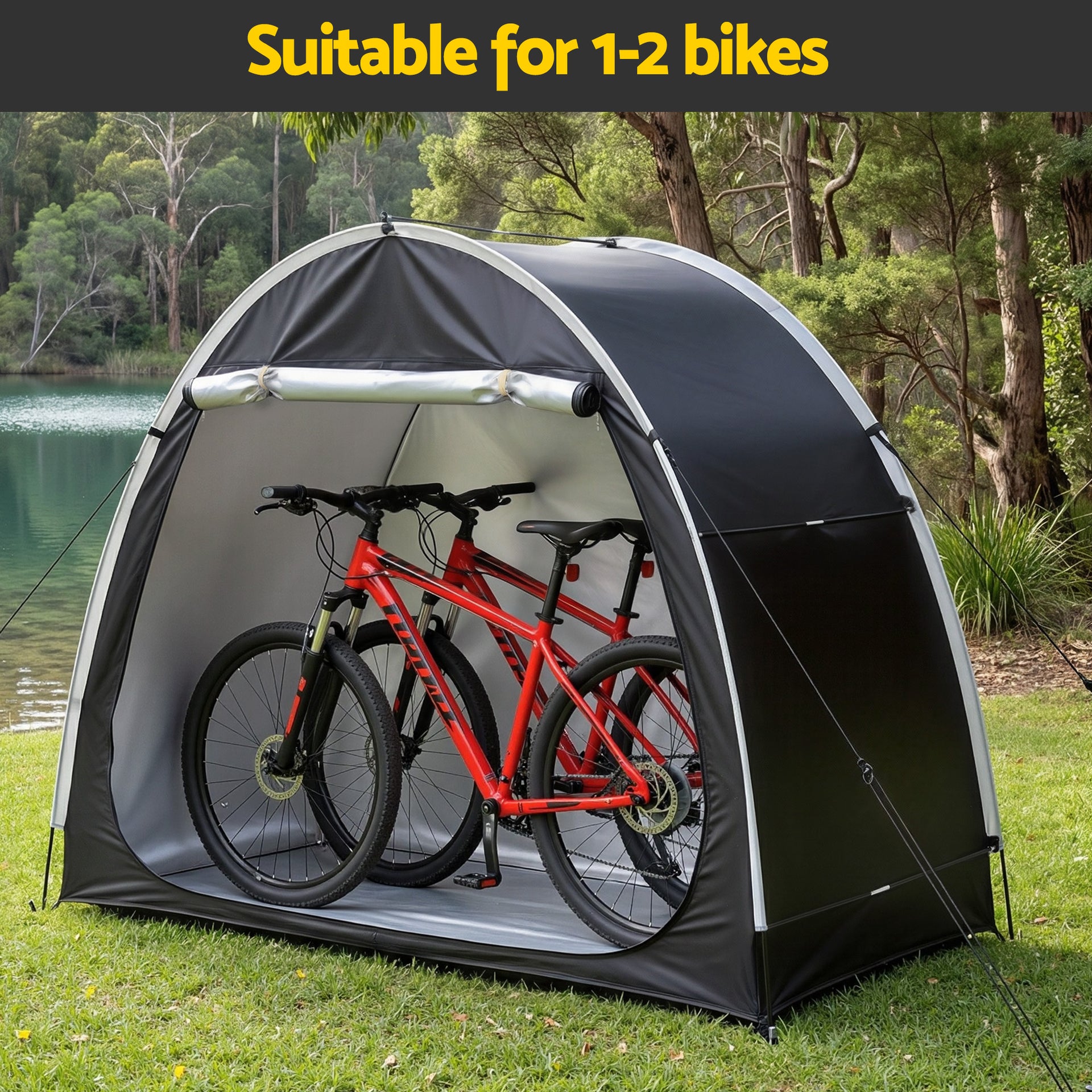 Giantz Bike Storage Tent Waterproof Outdoor UV Protection Shelter w/ Large Space Awezingly