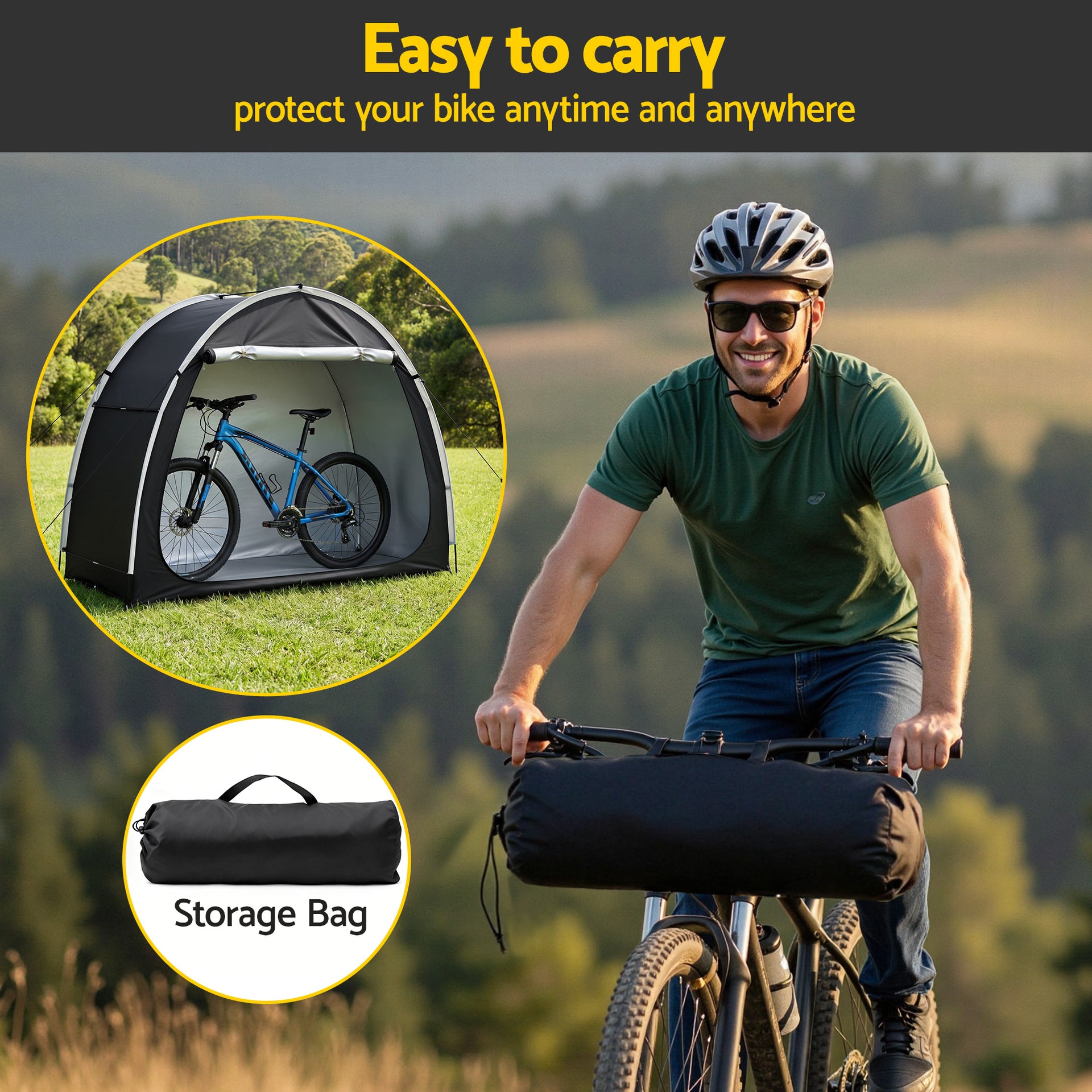 Giantz Bike Storage Tent Waterproof Outdoor UV Protection Shelter w/ Large Space Awezingly