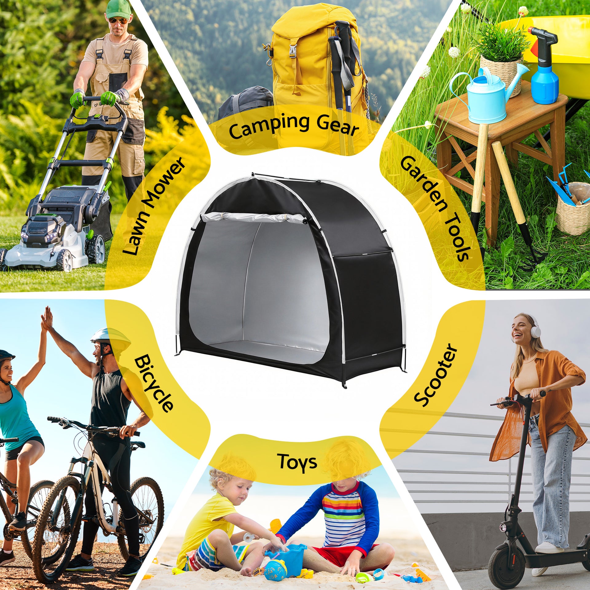 Giantz Bike Storage Tent Waterproof Outdoor UV Protection Shelter w/ Large Space Awezingly
