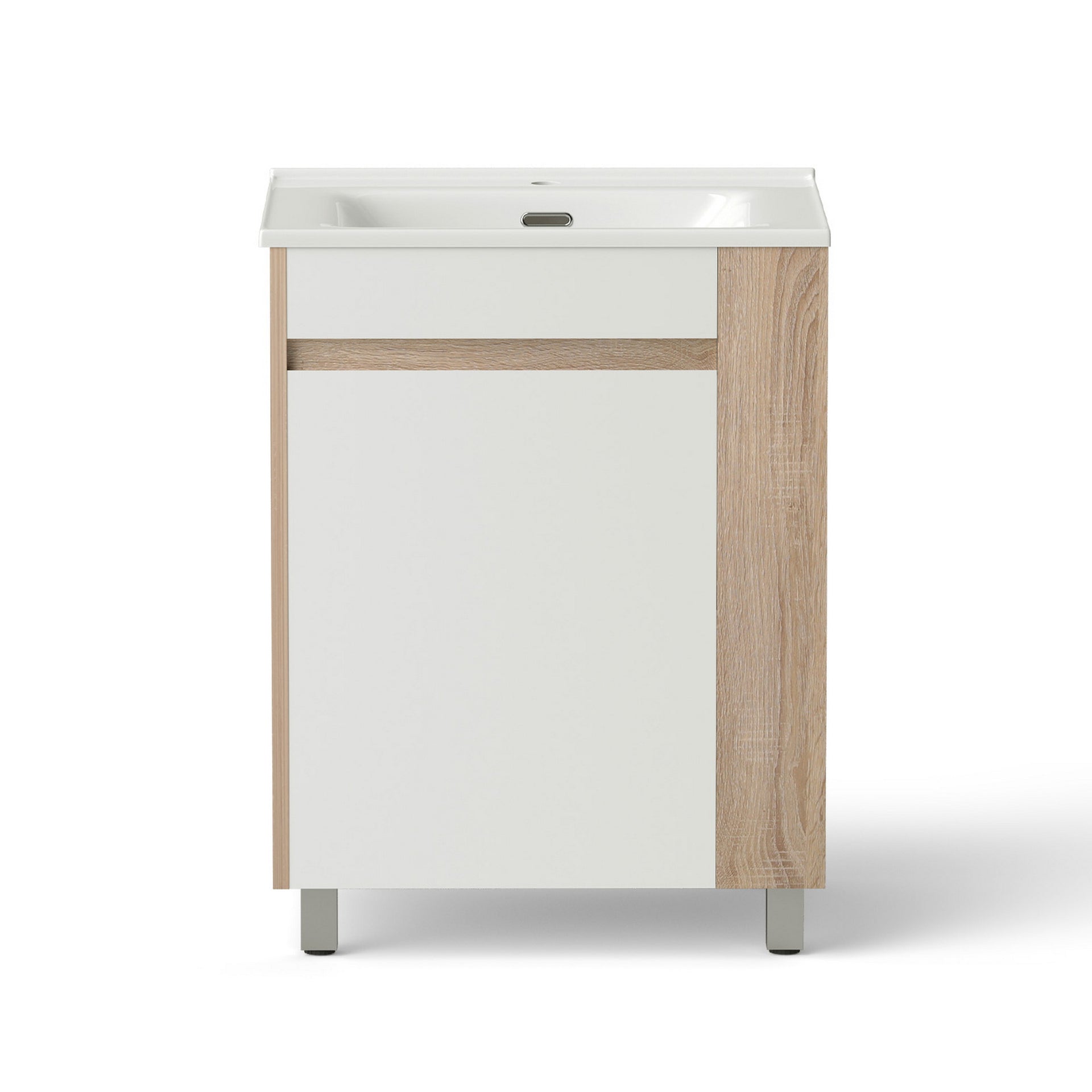 Cefito Vanity Unit 835mm Basin Bathroom Cabinet Side Storage Free Standing Sink Awezingly
