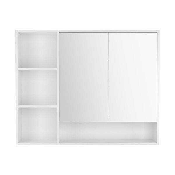 Cefito Bathroom Mirror Cabinet 100CM Vanity Medicine Wall Mounted Storage White Awezingly
