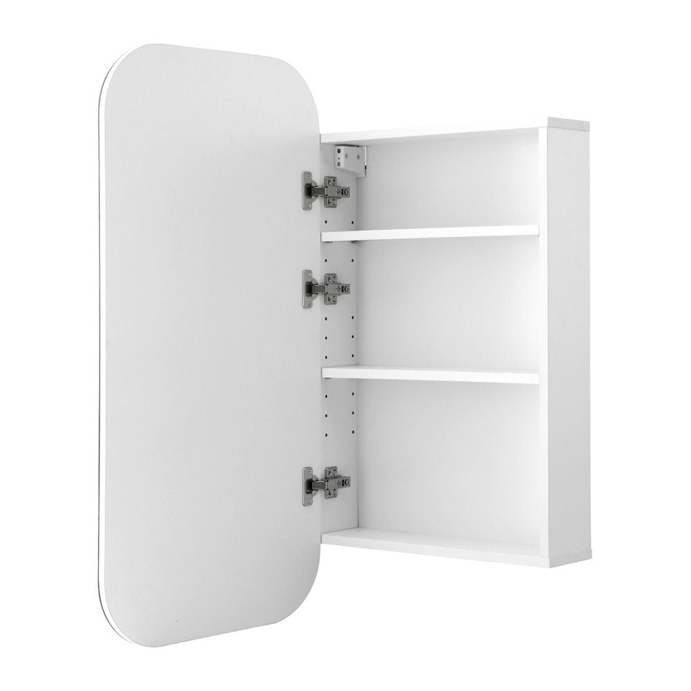 Cefito Bathroom Mirror Cabinet Medicine Shaving Arch Wall Hung 450x900mm White Awezingly