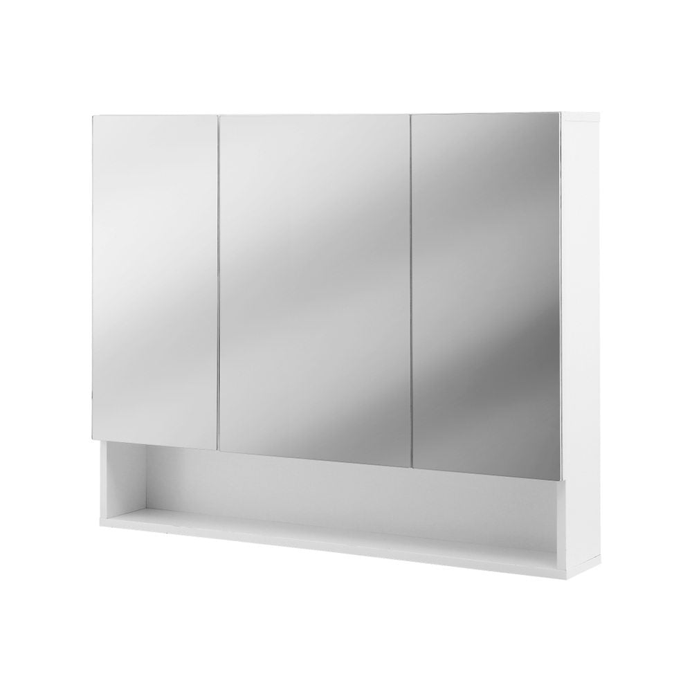 Cefito Bathroom Mirror Cabinet Medicine Adjustable Shelves Wall Hung 900x750mm White Awezingly