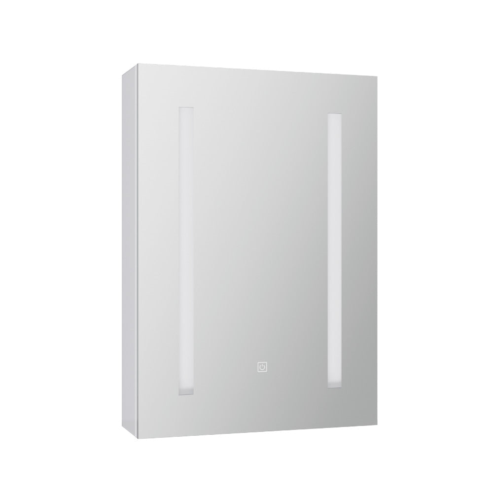 Bathroom Mirror Cabinet LED 500x720mm Medicine Wall Storage Awezingly