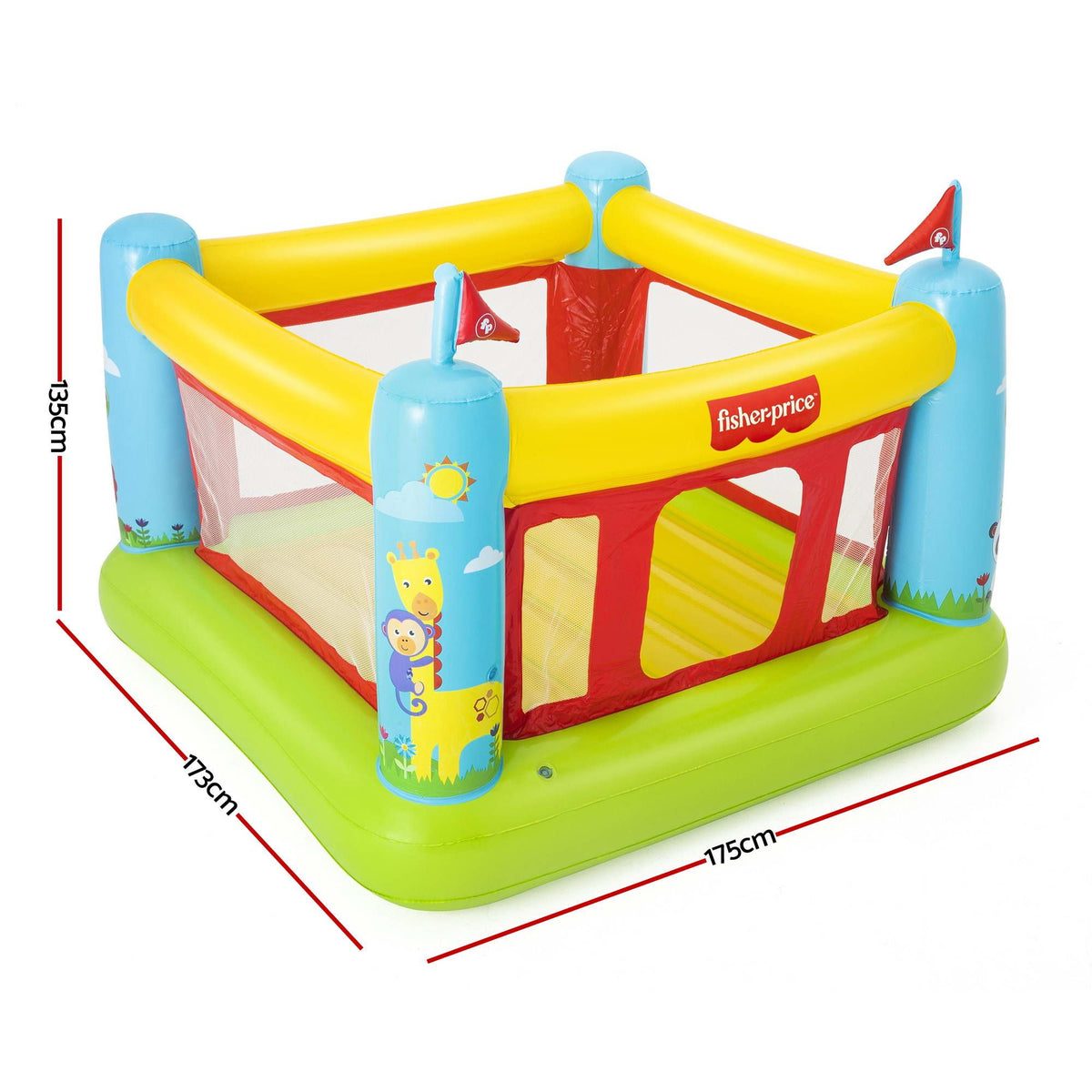 Bestway Kids Inflatable Jumping Castle Trampoline House 173cmx175cmx135cm Awezingly