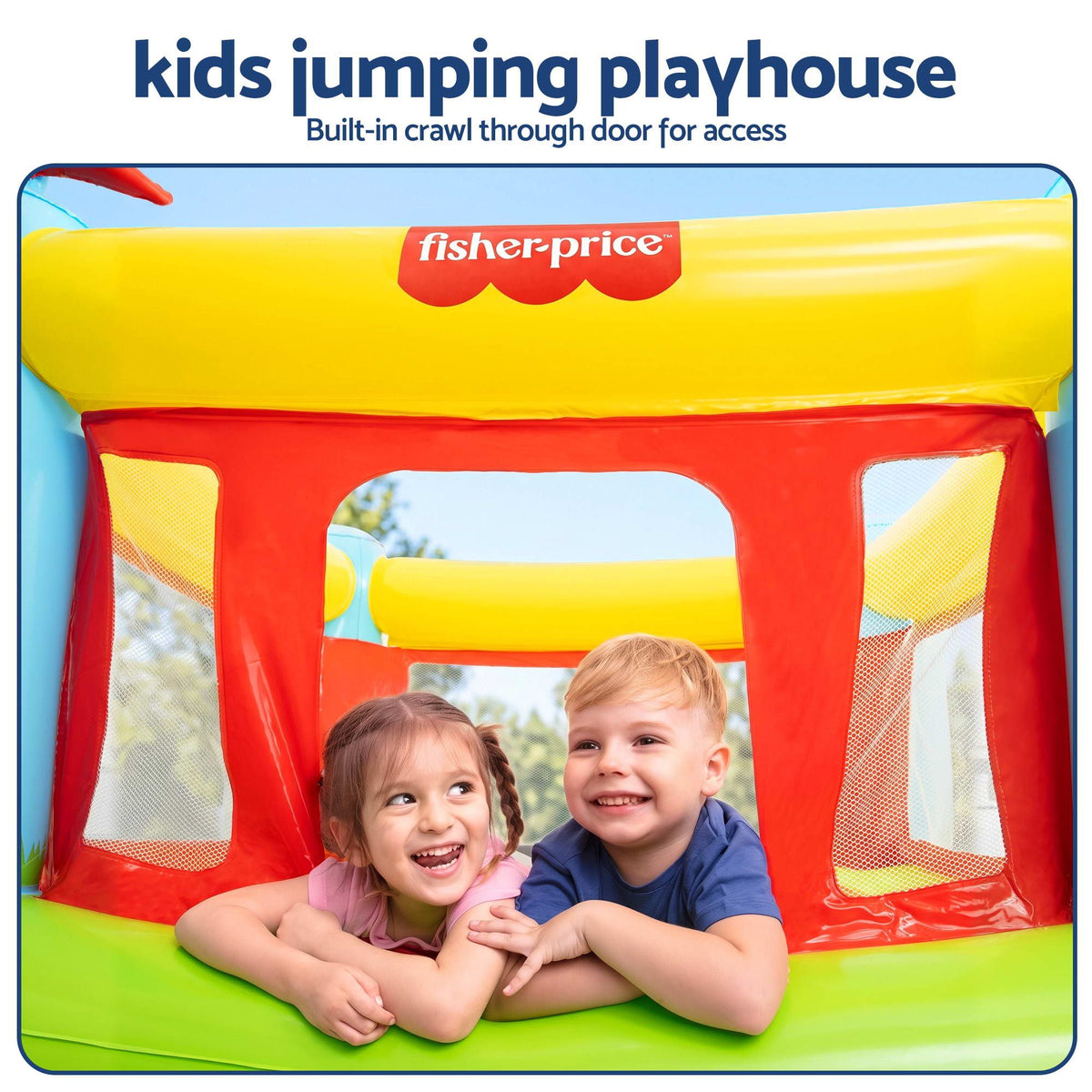 Bestway Kids Inflatable Jumping Castle Trampoline House 173cmx175cmx135cm Awezingly