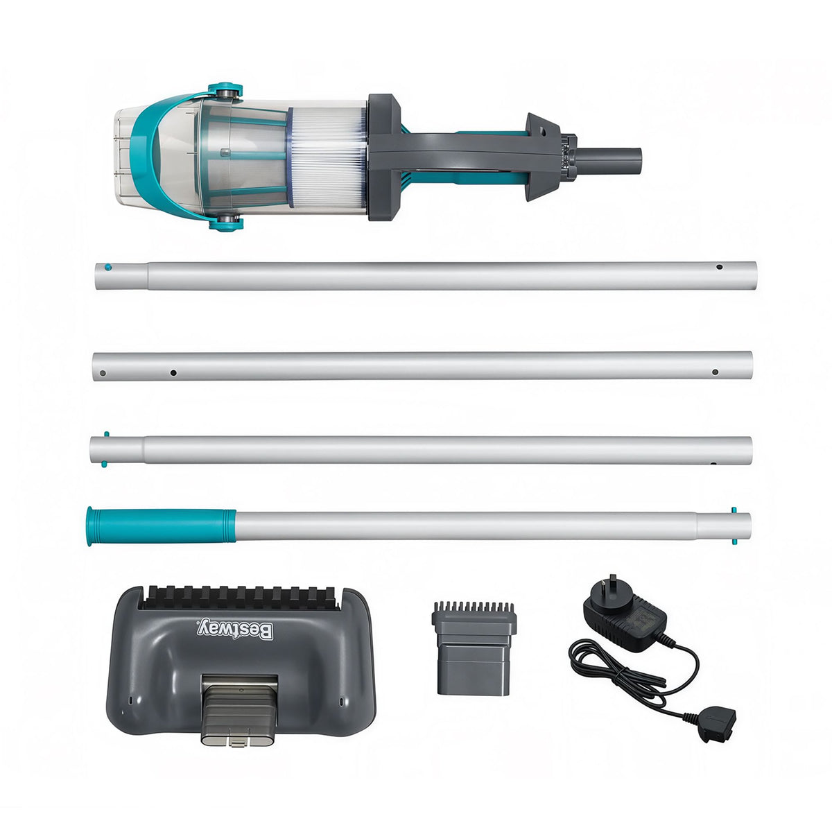 Bestway Pool Vacuum Cleaner Handheld Rechargeable Maintenance Kit Debris 2L Awezingly