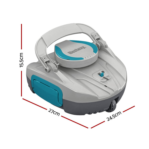 Bestway Robotic Pool Cleaner Cordless Automatic Robot Clean Swimming Pools Floor Awezingly
