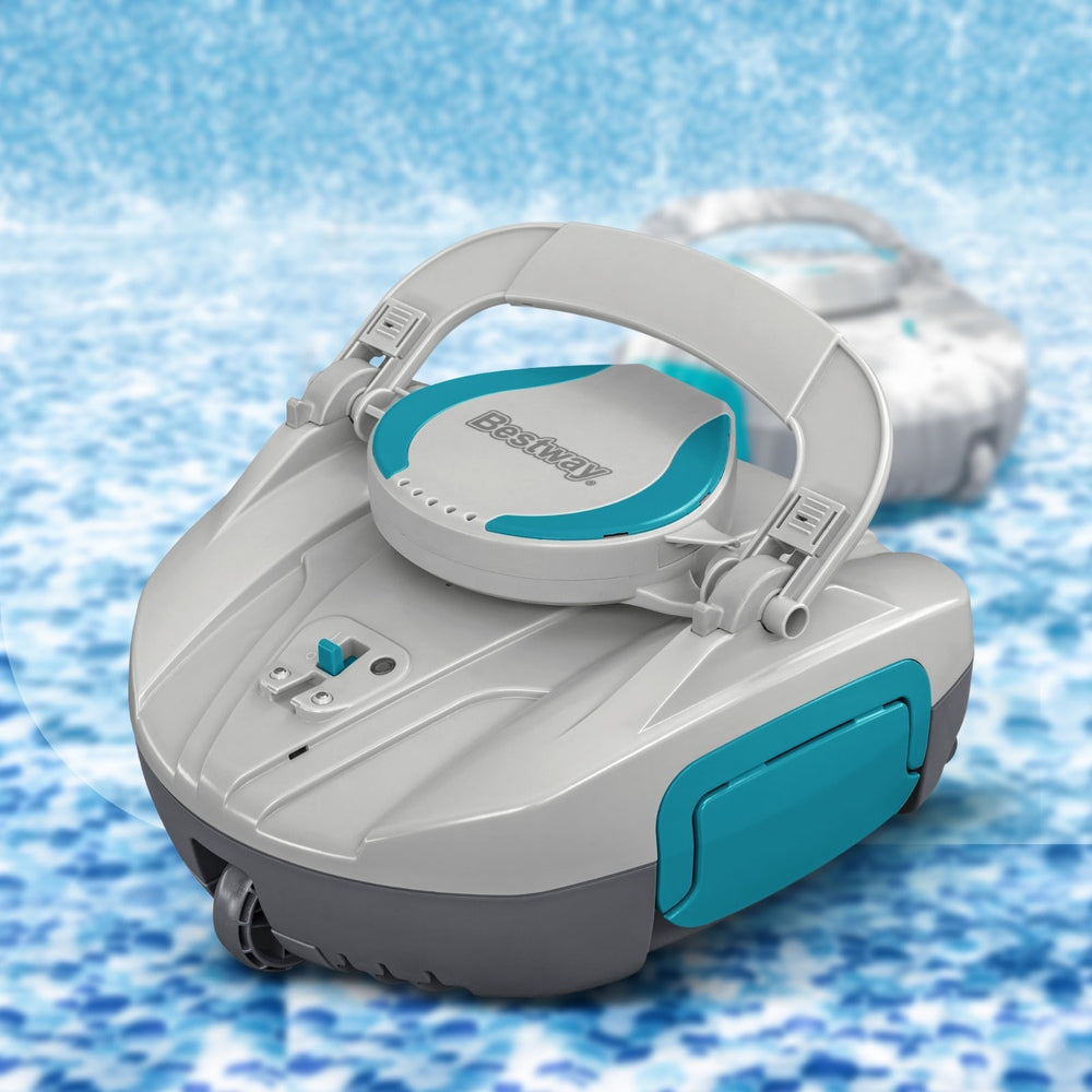 Bestway Robotic Pool Cleaner Cordless Automatic Robot Clean Swimming Pools Floor Awezingly