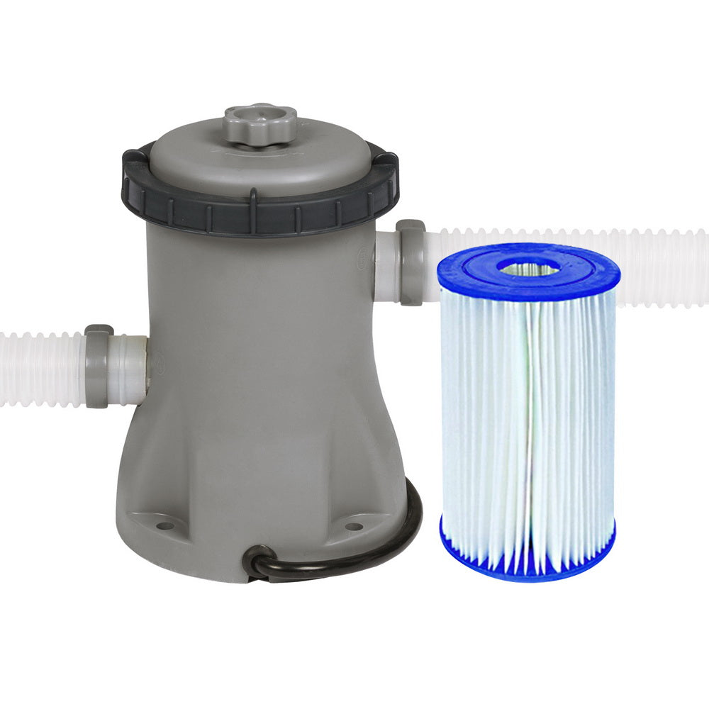 Bestway Pool Pump Cartridge Filter 330GPH 1249L/H Flowclear™ Filters Cleaner Awezingly