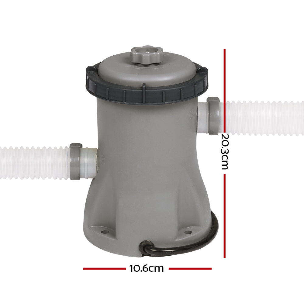 Bestway Pool Pump Cartridge Filter 330GPH 1249L/H Flowclear™ Filters Cleaner Awezingly