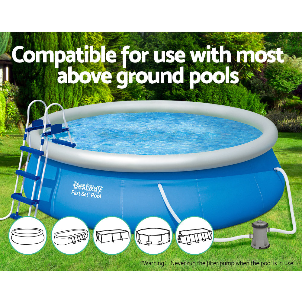 Bestway Pool Pump Cartridge Filter 330GPH 1249L/H Flowclear™ Filters Cleaner Awezingly