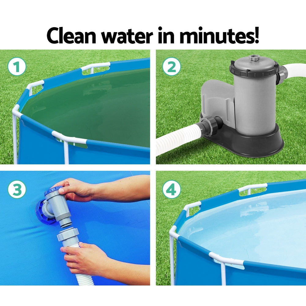 Bestway Pool Pump Cartridge Filter 1500GPH 5678L/H Flowclear™ Filters Cleaner Awezingly