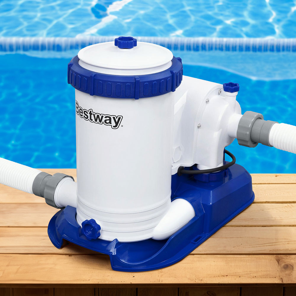 Bestway Pool Pump Cartridge Filter 2500GPH 9463L/H Flowclear™ Filters Cleaner Awezingly